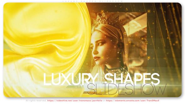 Videohive Luxury Shapes Slideshow Video Displays template preview