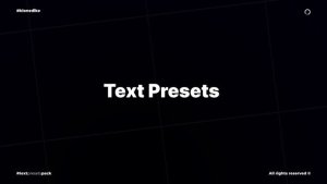 Videohive Text Presets  After Effects Titles template preview