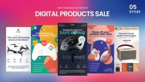 Videohive Digital Products Sale Instagram Stories Product Promo template preview