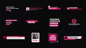 Corporate Titles Pack Premiere Pro template preview