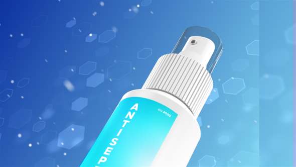Videohive Hand Sanitizer Mockup Intro Product Promo template preview
