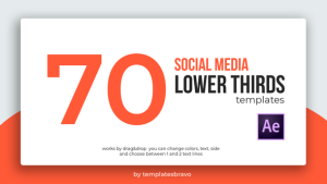 Social Media Lower Thirds Video Displays template preview
