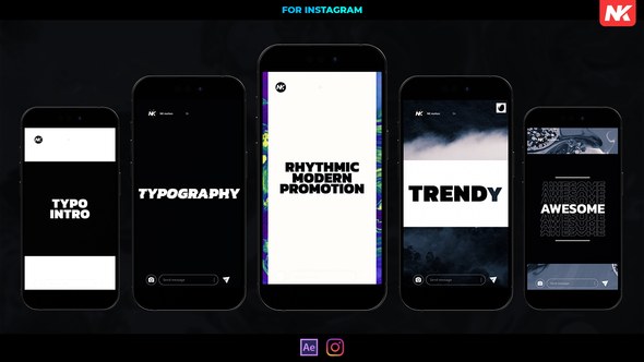 Videohive Instagram Reels Typography Promo Product Promo template preview