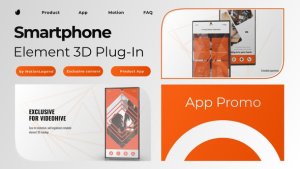 Videohive Phone Element 3D Promo Product Promo template preview