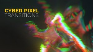 Videohive Cyber Pixel Transitions | After Effects Elements template preview