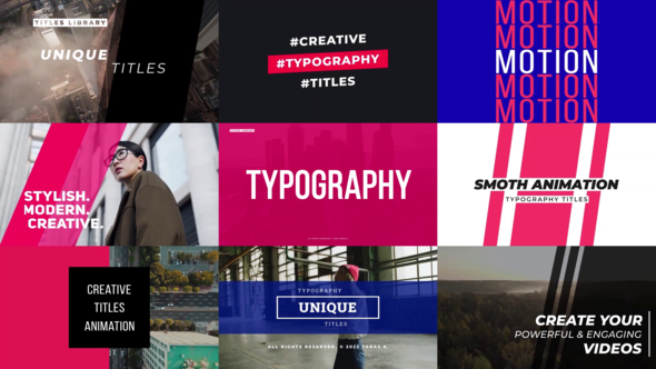 Videohive Typography 2.0 | After Effects Titles template preview