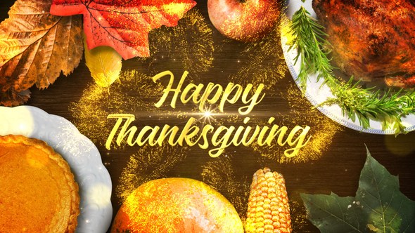 Videohive Thanksgiving Wishes Openers template preview