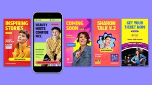 Videohive Podcast Instagram Story Openers template preview