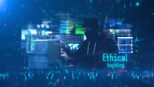 Videohive Ethical Hacking Video Displays template preview