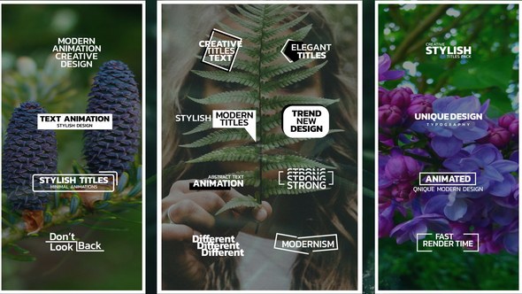 Videohive Simple and Minimal Titles | After Effects 53768303 Titles template preview