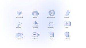 Videohive Virtual Reality - Flat Icons Elements template preview