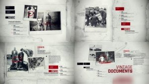 Videohive Vintage Documents Opener Openers template preview