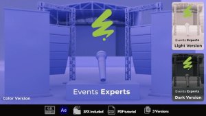 Videohive Events Experts Video Displays template preview