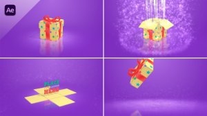 Videohive Surprise Gift Box Logo Stings template preview