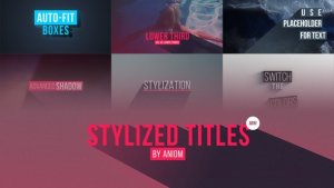Stylized Titles Video Displays template preview