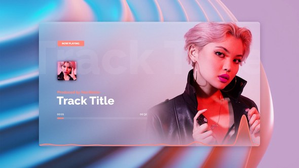 Videohive Stylish audio visualizer template for After Effects вЂў Acryl Product Promo template preview
