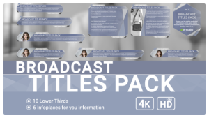 Videohive Broadcast Titles Pack 37261885 Titles template preview