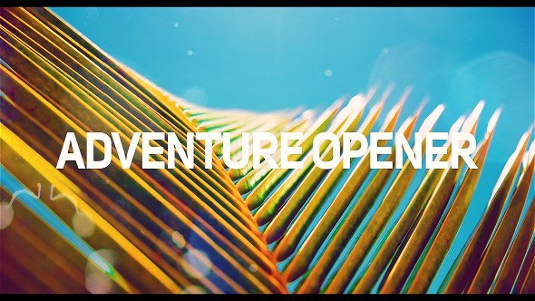 Adventure Opener Video Displays template preview