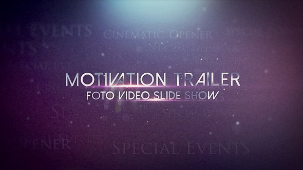 Motivation trailer Video Displays template preview