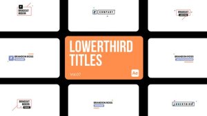 Videohive Lowerthird Titles 07 for After Effects Titles template preview