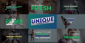 Videohive Unique Titles 21371547 Titles template preview