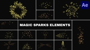 Videohive Magic Sparks Elements | After Effects Elements template preview