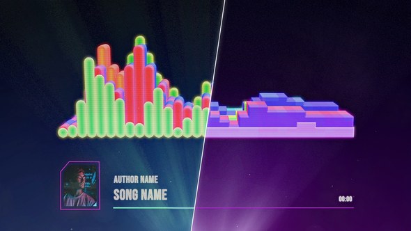 Videohive Hologram Music Visualizer Product Promo template preview