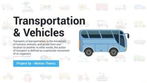Videohive Transportation & Vehicles Icons Elements template preview