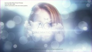 The Age Cinematic Title Video Displays template preview