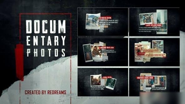 Videohive Documentary Photos v02 Openers template preview