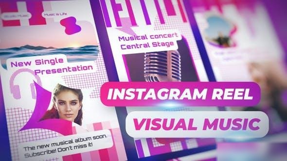 Videohive Instagram Reel Visual Music Openers template preview