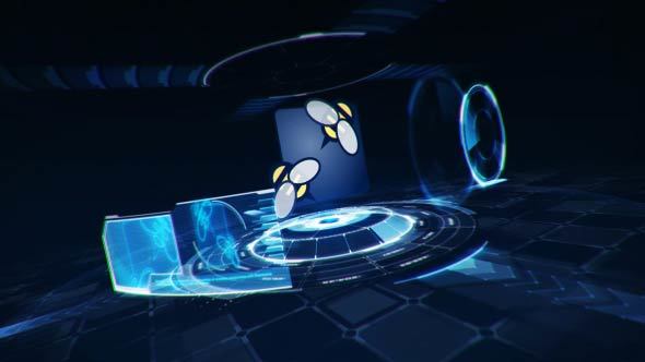 Videohive HUD Logo Logo Stings template preview