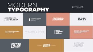 Videohive Typography Titles 1.0 | After Effects 42501615 Titles template preview