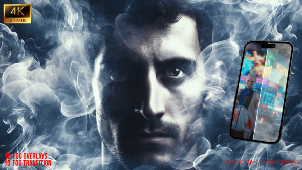 Videohive Atmospheric Fog Transitions Realistic Smoke Overlay FX Pack in 4K Elements template preview