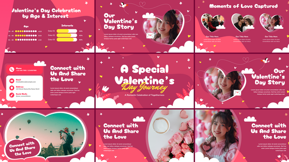Videohive Valentines Day Typography Video Displays template preview