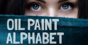 Oil Painting Alphabet Video Displays template preview