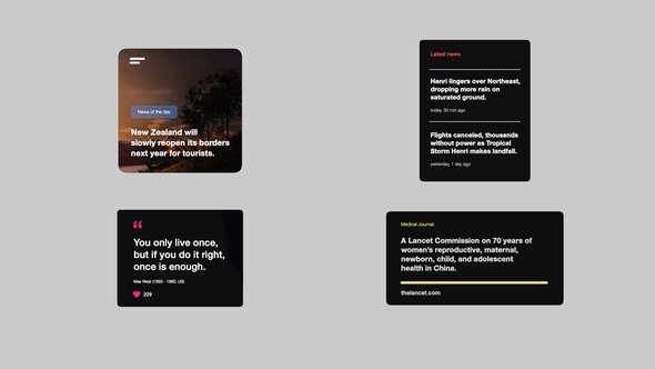 Videohive Posts & Quotes Titles template preview