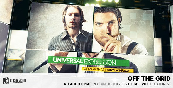 Videohive Off The Grid Video Displays template preview