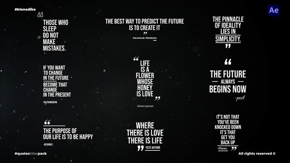 Videohive Quotes Titles 2.0 Titles template preview