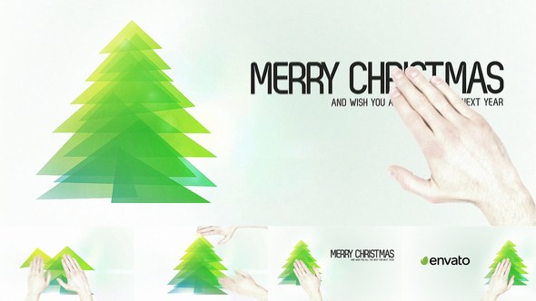 Touch Christmas Video Greeting Card Video Displays template preview