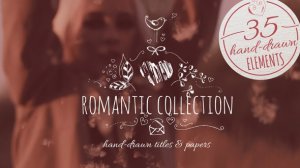 Romantic Collection Hand-drawn Titles Video Displays template preview