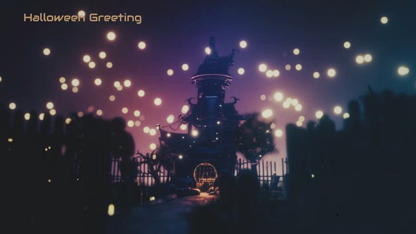 Videohive Halloween Greeting Spooky Animated Openers template preview
