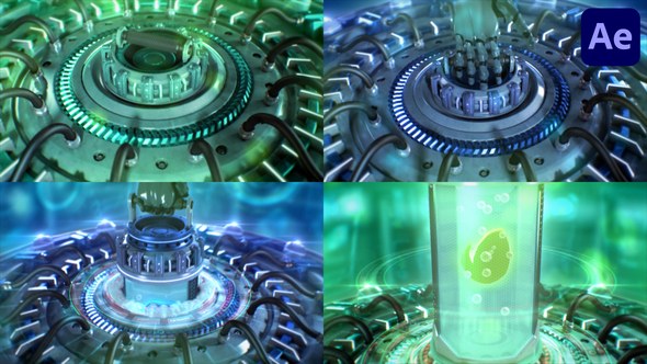 Videohive SciFi Time Capsule for After Effects Logo Stings template preview
