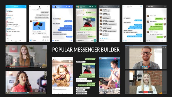 Videohive Popular Messenger Builder v3.0 19770231 Elements template preview