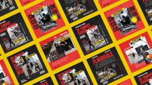 Videohive Glamorous Streetwear Fashion Instagram Post Product Promo template preview