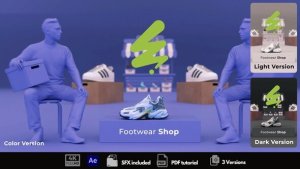 Videohive Footwear Shop Openers template preview