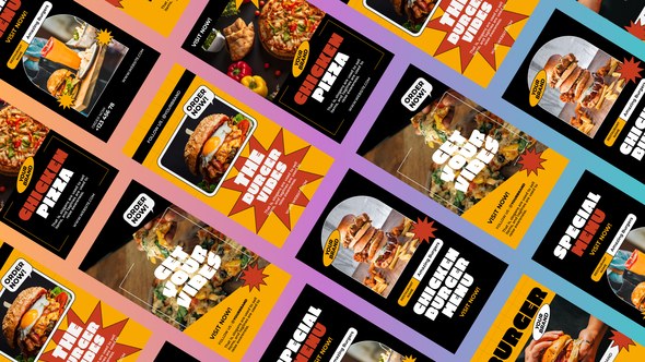 Videohive Burger King Reels & Stories Product Promo template preview