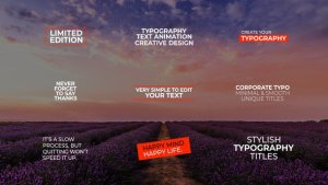 Videohive Typography Titles Text | After Effects 46652072 Titles template preview