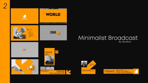 Videohive Minimalist Broadcast Broadcast-packages template preview