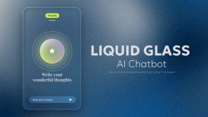 Videohive AI Liquid Glass Product Promo template preview